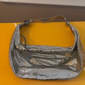 Silver sparkly bag